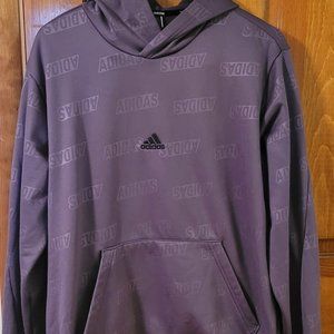Adidas Men's Brand Love Hoodie sz Large Shadow Violet Purple